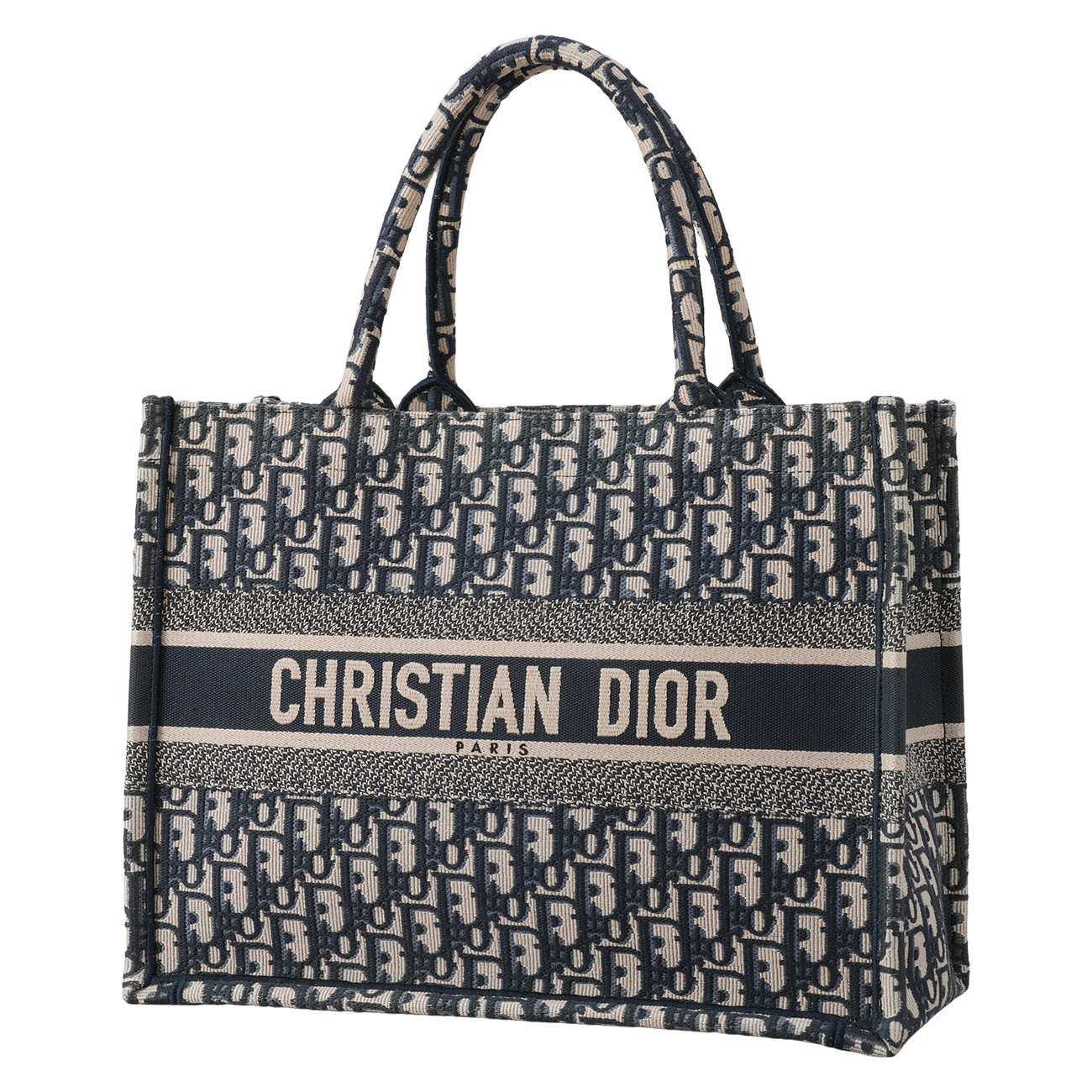 CHRISTIAN DIOR(USED)디올 오블리크 북토트 미듐